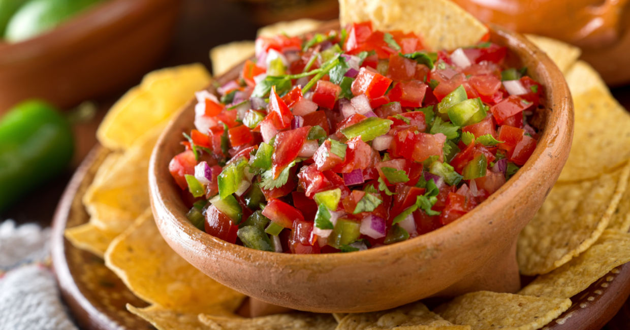 Spicy Mexican salsa. Spicy Mexican salsa.