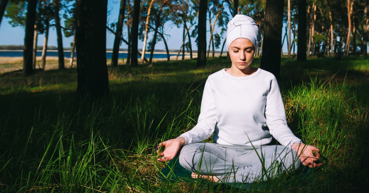 The lotus pose is a great beginning. The lotus pose is a great beginning.