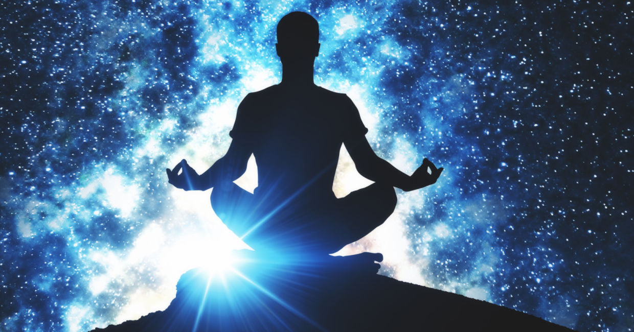 Yoga inspired by space. Yoga inspired by space.