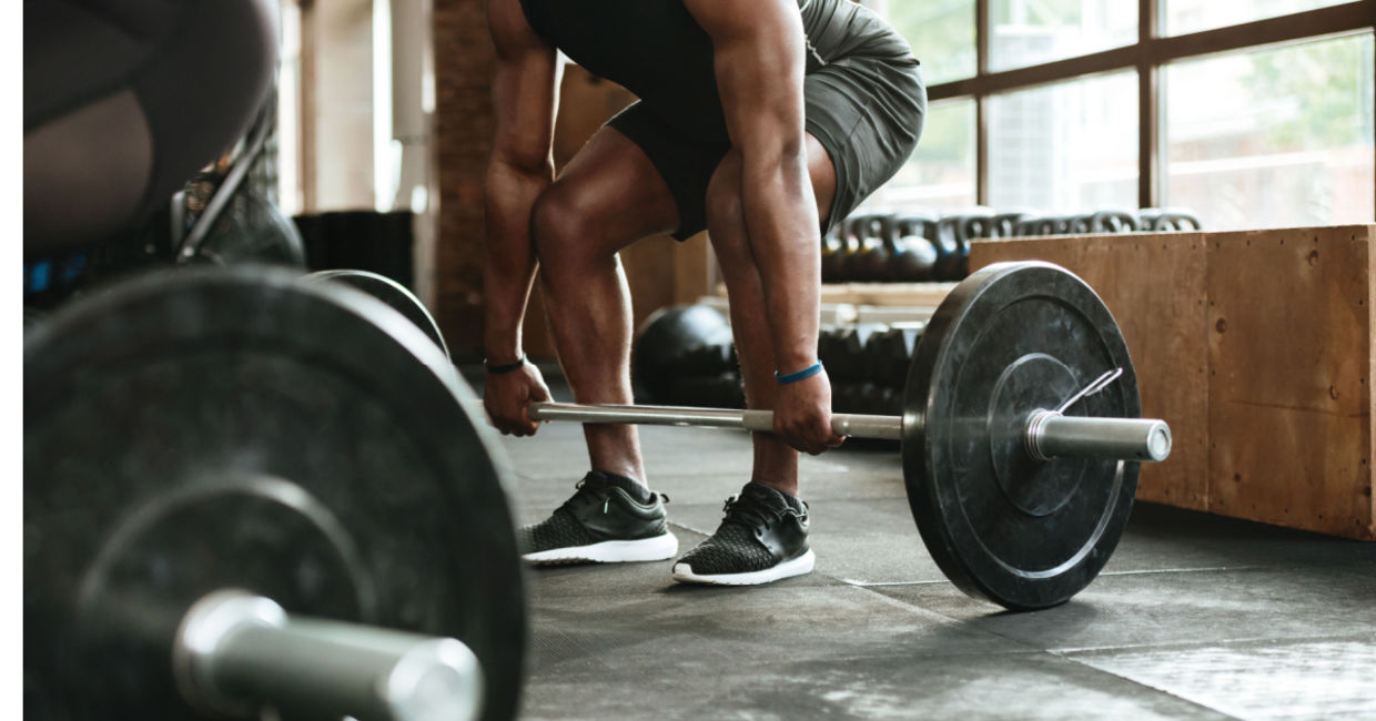 Lifting weights can strengthen your back. Lifting weights can strengthen your back.
