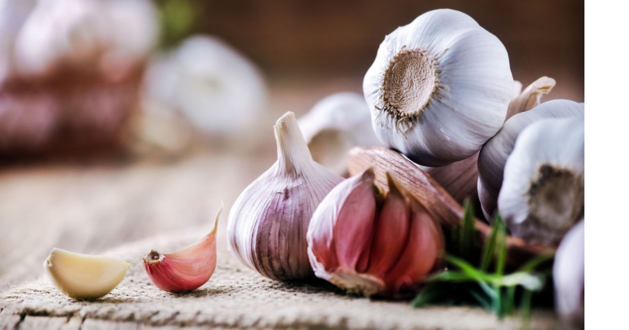 Garlic cloves. Garlic cloves.