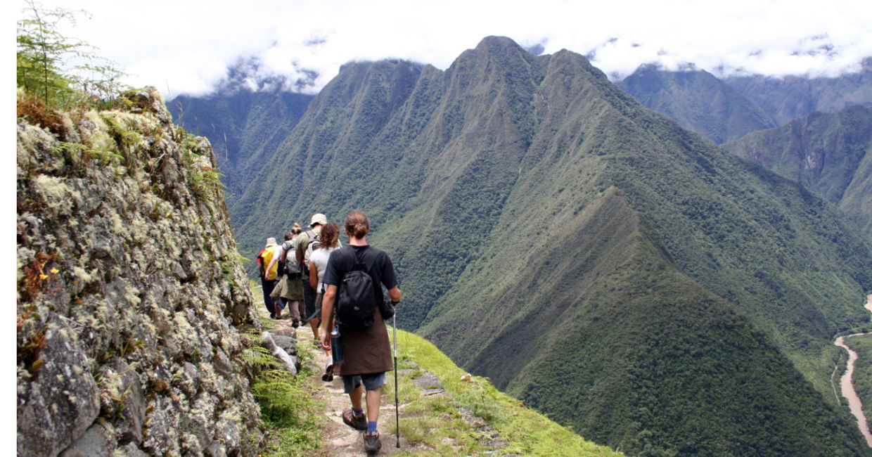 Hiking the Inca Trail. Hiking the Inca Trail.