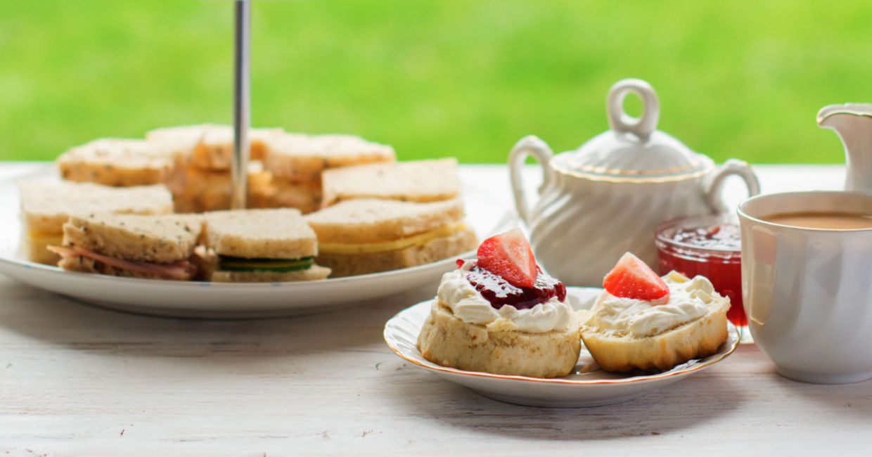 English afternoon tea. English afternoon tea.