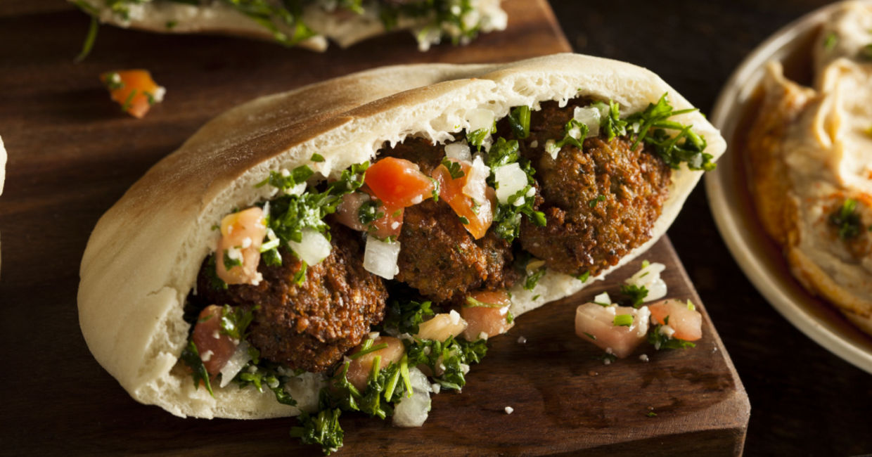 Enjoy a falafel at home. Enjoy a falafel at home.