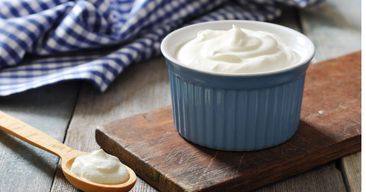 Homemade Greek yogurt is rich in probiotics Homemade Greek yogurt is rich in probiotics