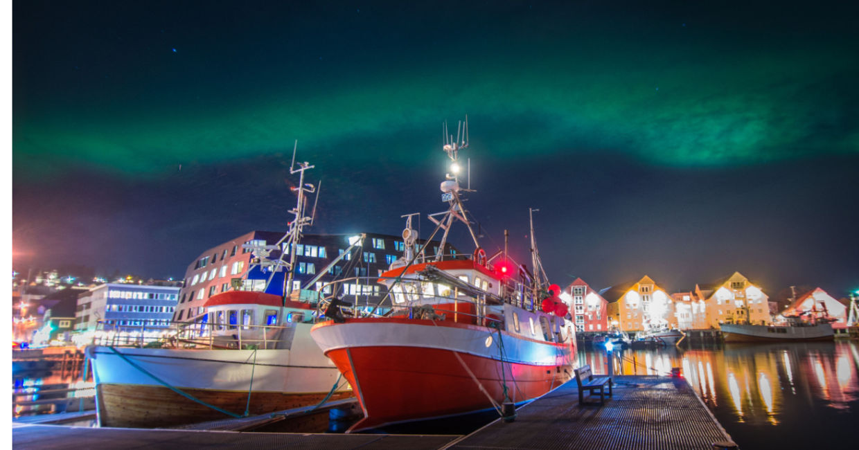 Northern lights over Tromsø Norway Northern lights over Tromsø Norway