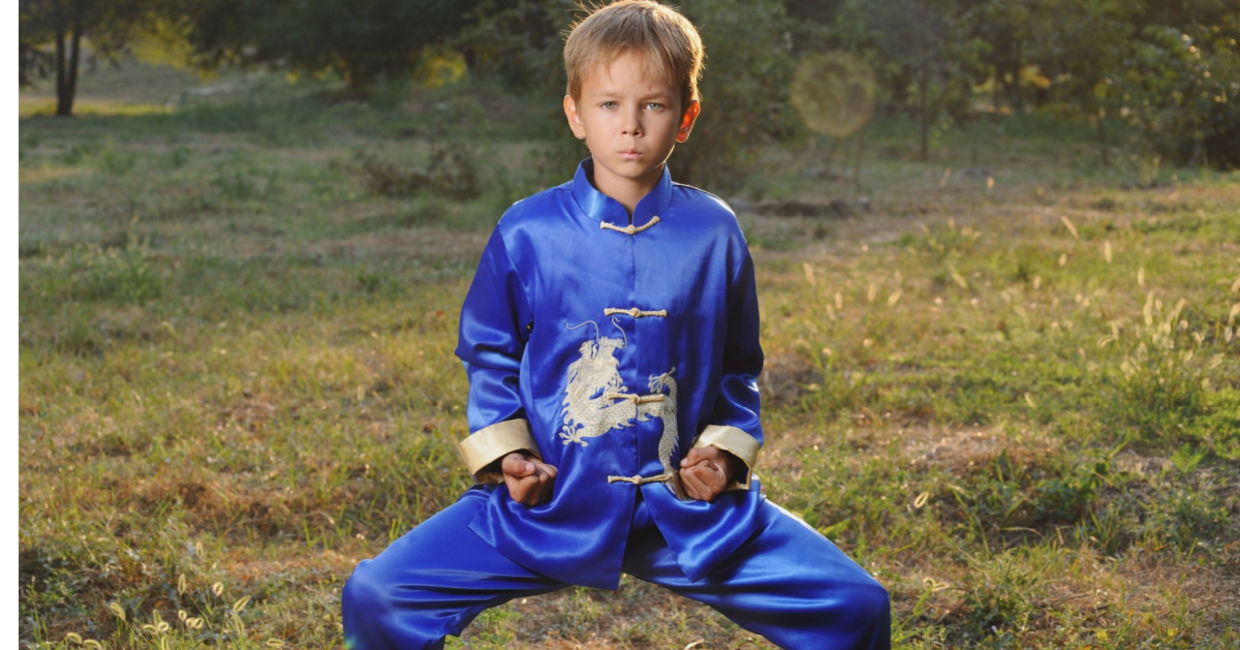 Child in the horse movement. Child in the horse movement.