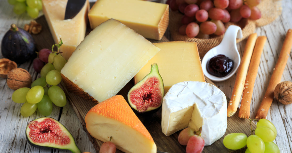 Healthy cheese and fruit platter. Healthy cheese and fruit platter.