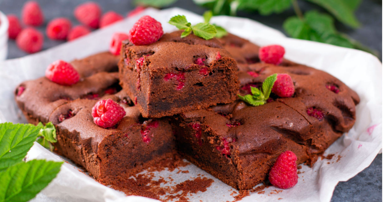 Healthy Valentine's Day brownies. Healthy Valentine's Day brownies.