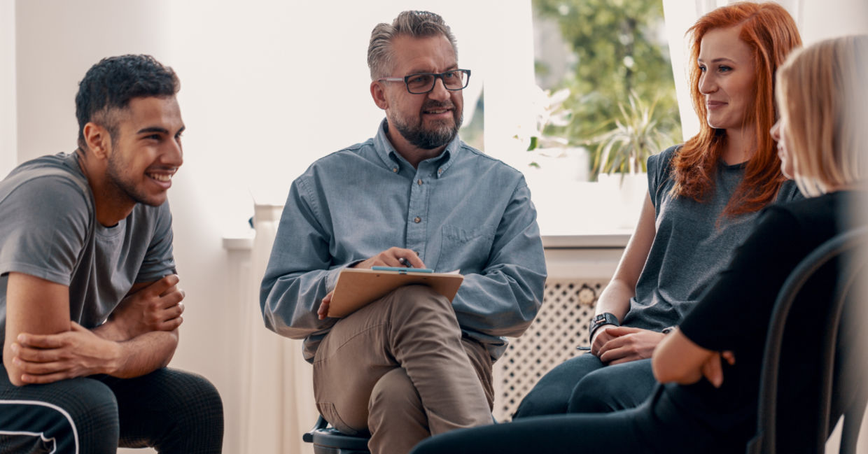 Group Dialectical Behavioral Therapy session. Group Dialectical Behavioral Therapy session.