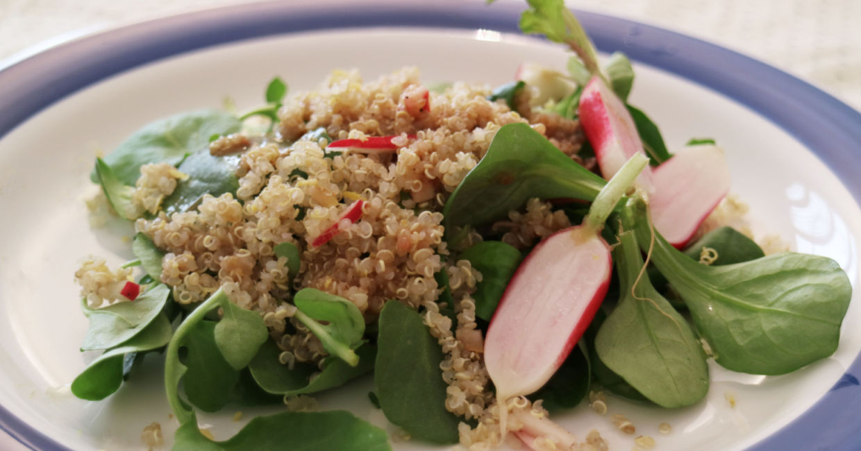 Quinoa and radish salad is very nutritional. Quinoa and radish salad is very nutritional.