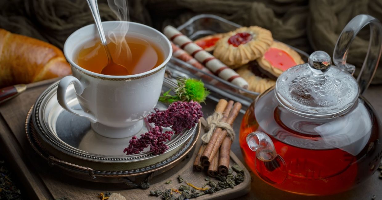 A cup of black tea. A cup of black tea.