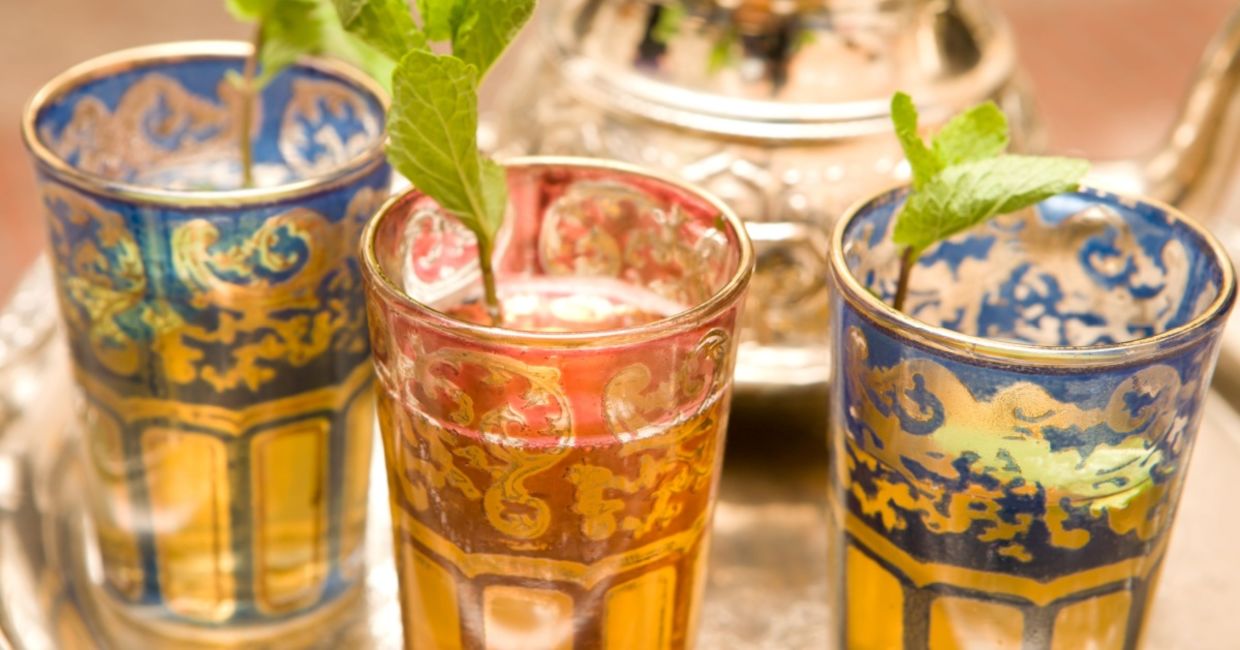 Moroccan tea cups. Moroccan tea cups.