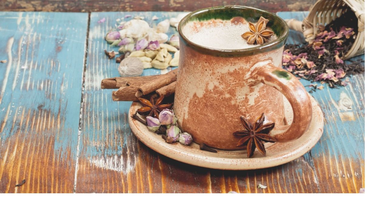 Indian masala chai tea. Indian masala chai tea.