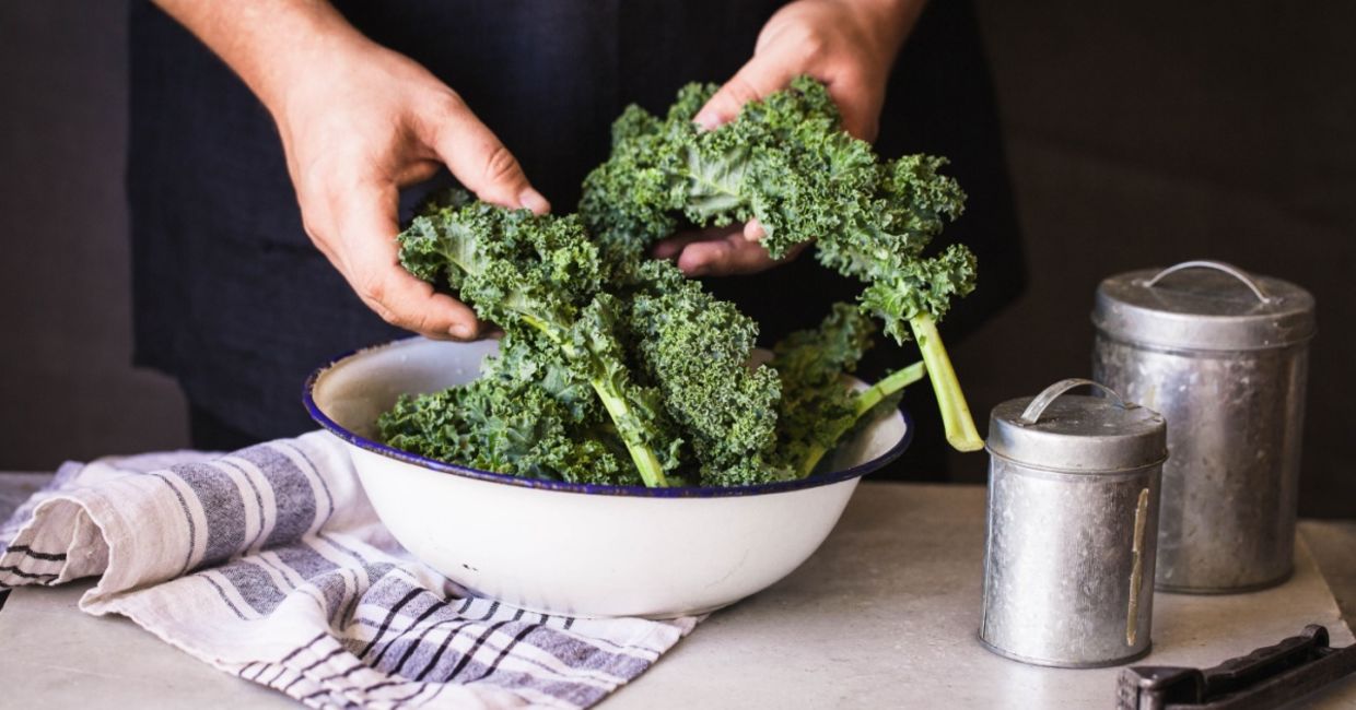 Kale is considered a superfood. Kale is considered a superfood.