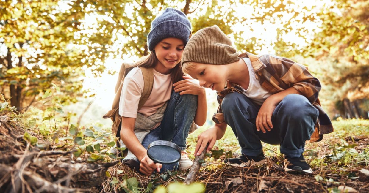 Kids learning about nature. Kids learning about nature.