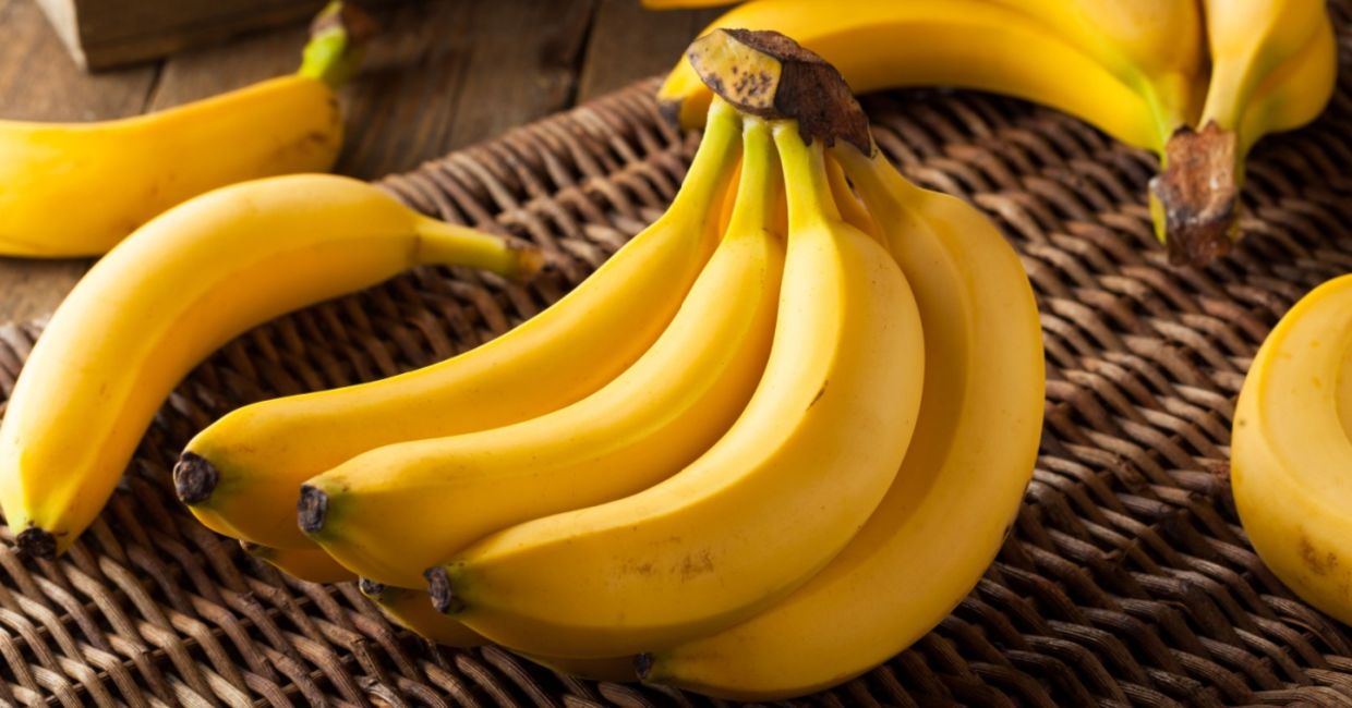 A bunch of organic yellow bananas. A bunch of organic yellow bananas.