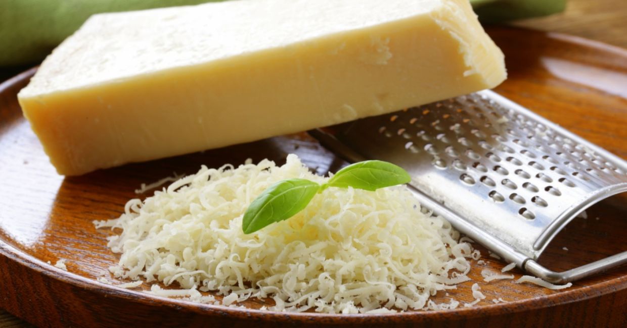 Grated Italian parmesan cheese. Grated Italian parmesan cheese.