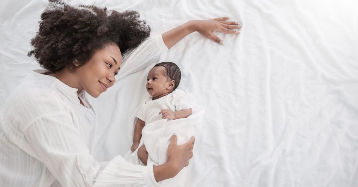 Mother with newborn. Mother with newborn.