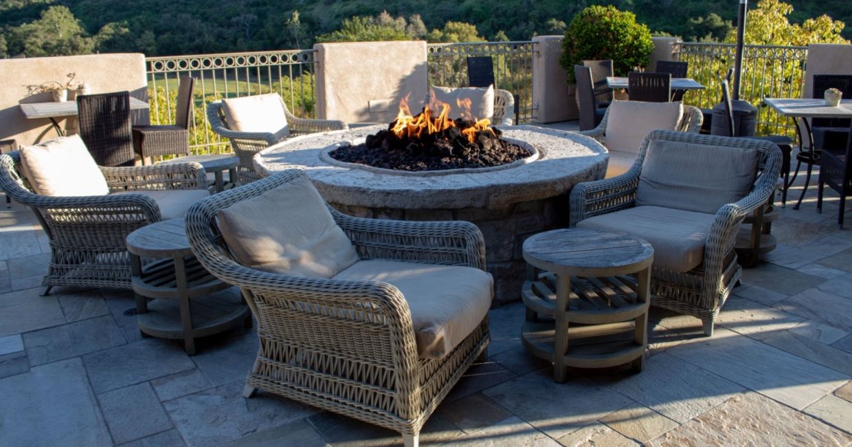 A fire pit helps to focus energy in a positive way. A fire pit helps to focus energy in a positive way.