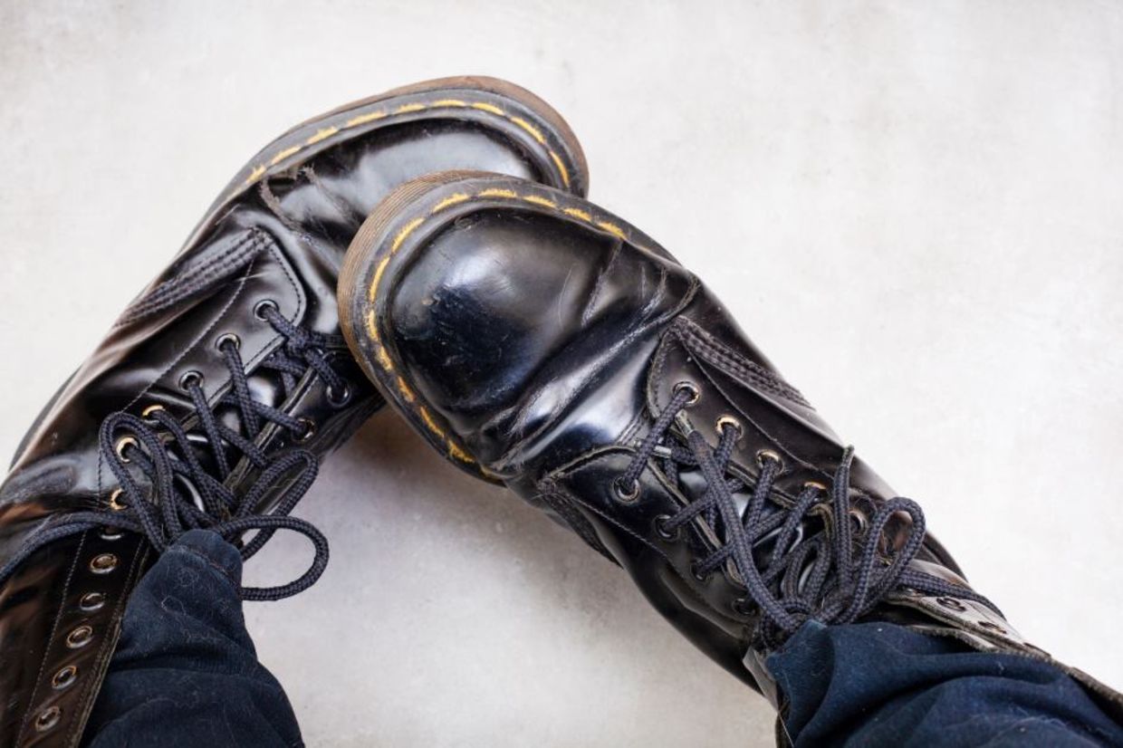 Dr. Martin's classic boots. Dr. Martin's classic boots.
