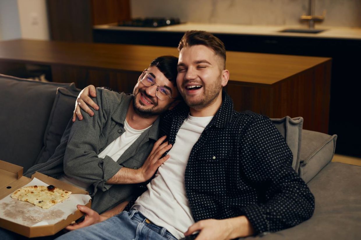 A couple watching a movie together. A couple watching a movie together.