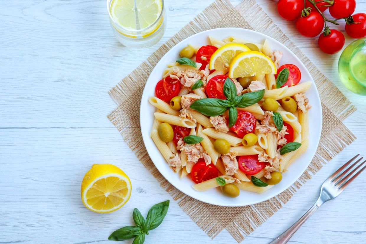 Tuna pasta salad is full of wellness. Tuna pasta salad is full of wellness.