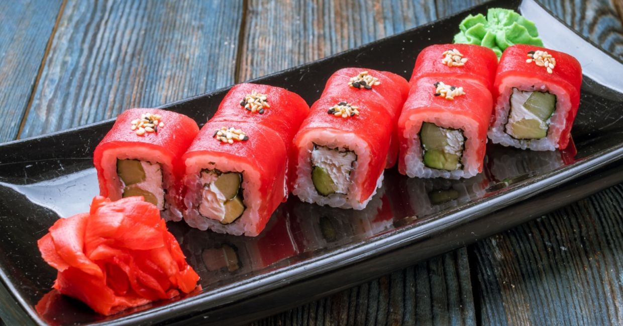 Tuna sushi. Tuna sushi.