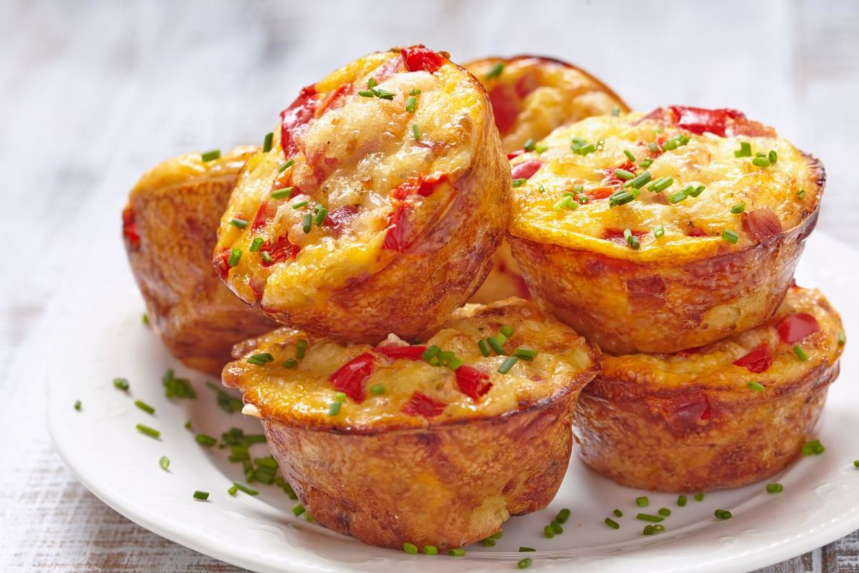 Egg muffins are a super easy breakfast food. Egg muffins are a super easy breakfast food.
