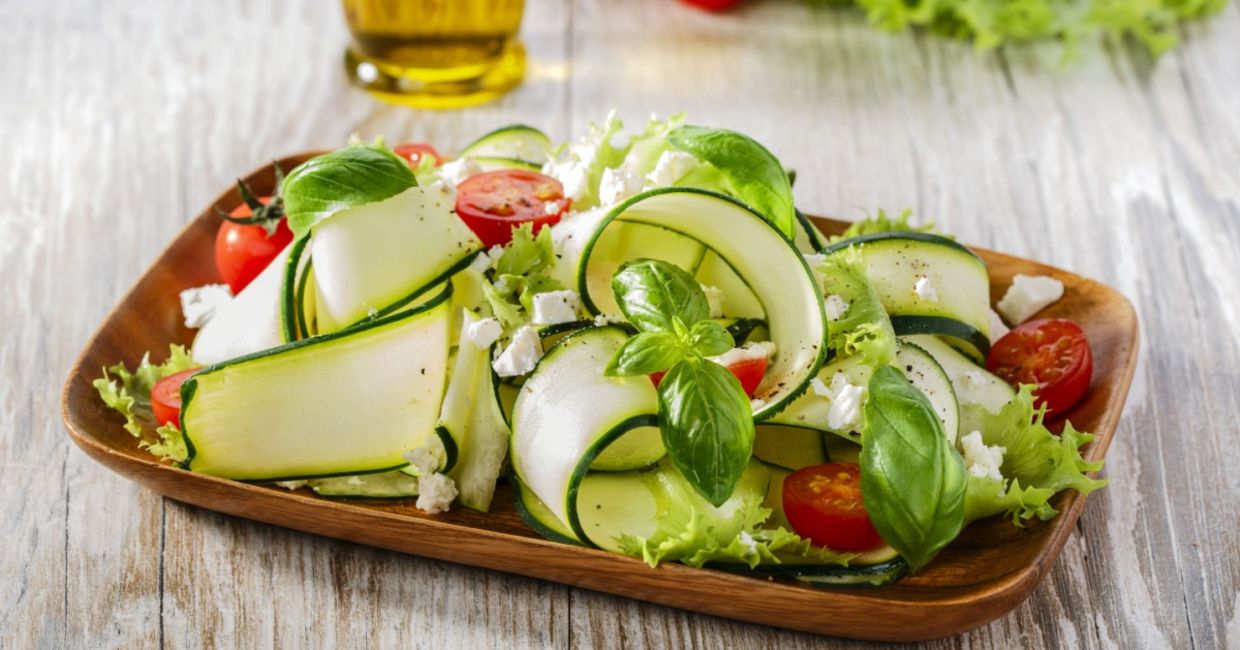 This heart-healthy zucchini salad is perfect for the summer. This heart-healthy zucchini salad is perfect for the summer.