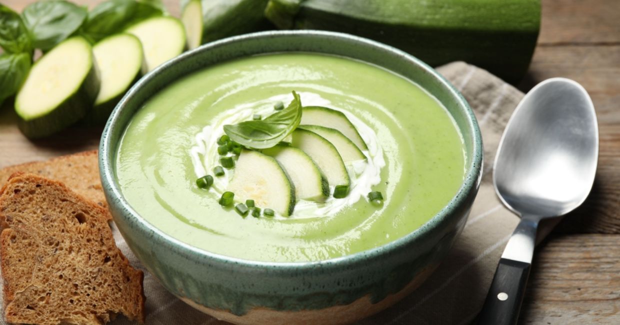 Healthy zucchini soup. Healthy zucchini soup.