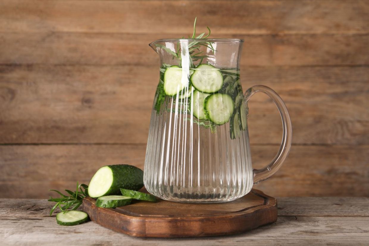 Refreshing cucumber water Refreshing cucumber water