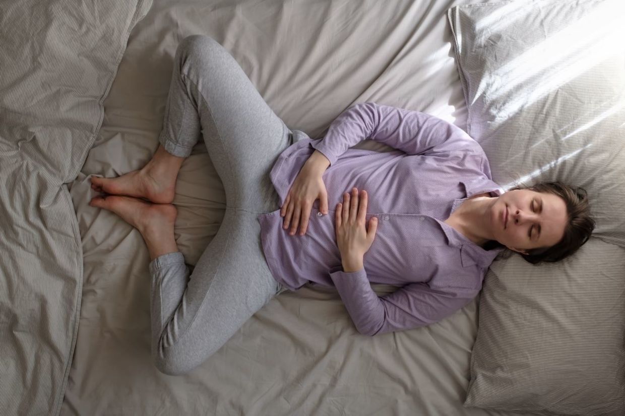 The reclining angle pose is a god way to end the day. The reclining angle pose is a god way to end the day.