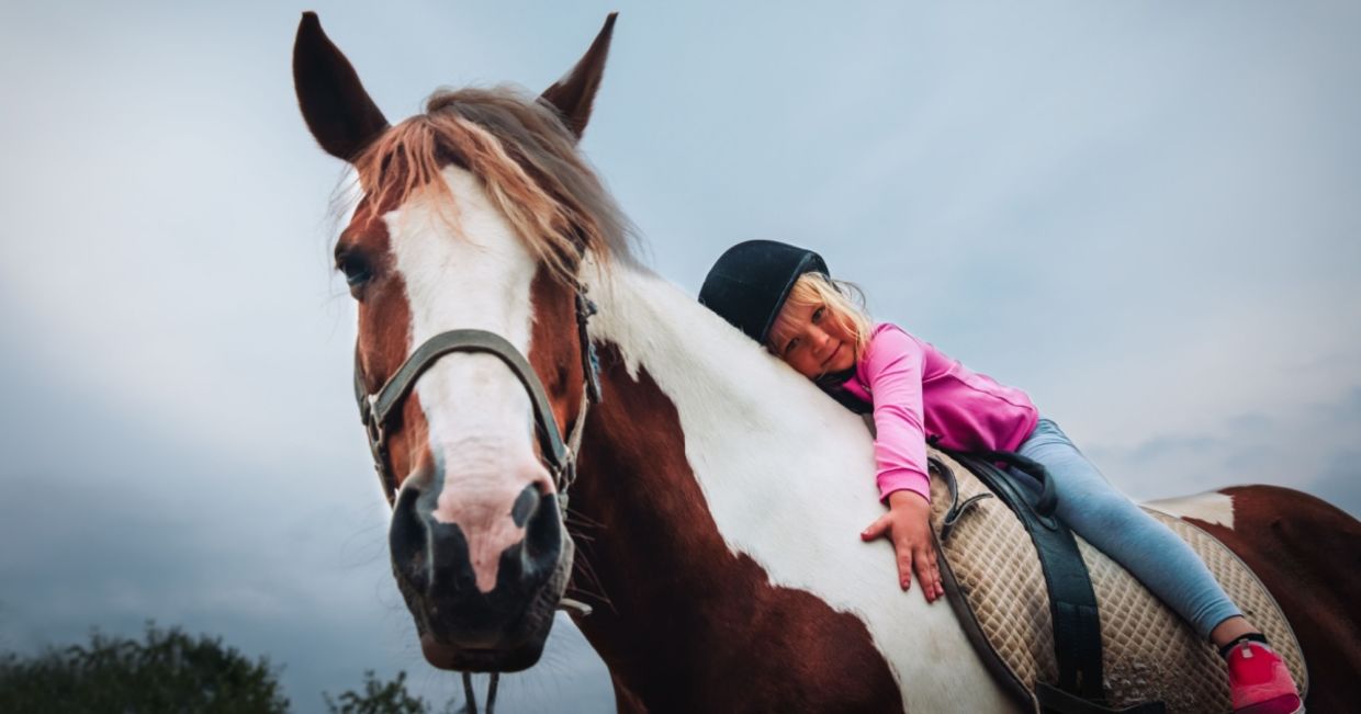 Riding horses can be therapeutic for many people. Riding horses can be therapeutic for many people.