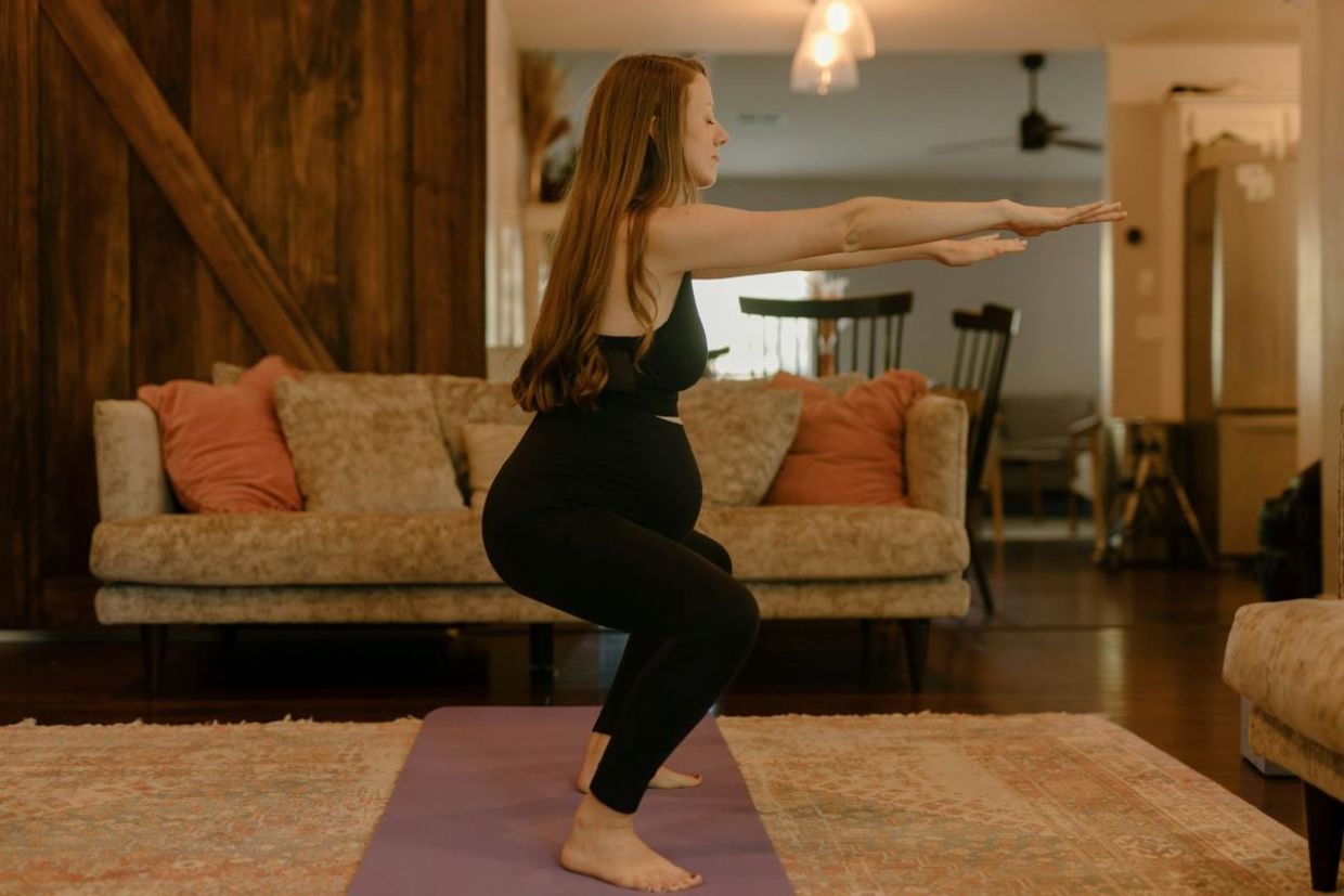The goddess pose strengthens your core. The goddess pose strengthens your core.