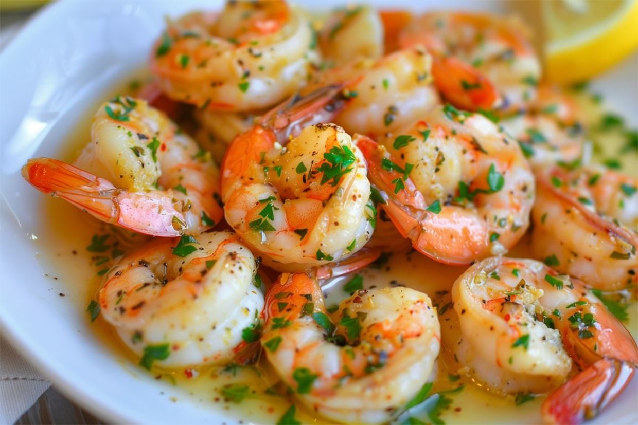 Shrimp scampi for dinner. Shrimp scampi for dinner.