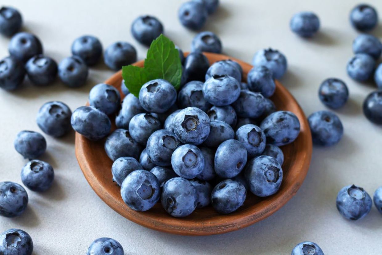 Fresh blueberries are full of nutrients. Fresh blueberries are full of nutrients.