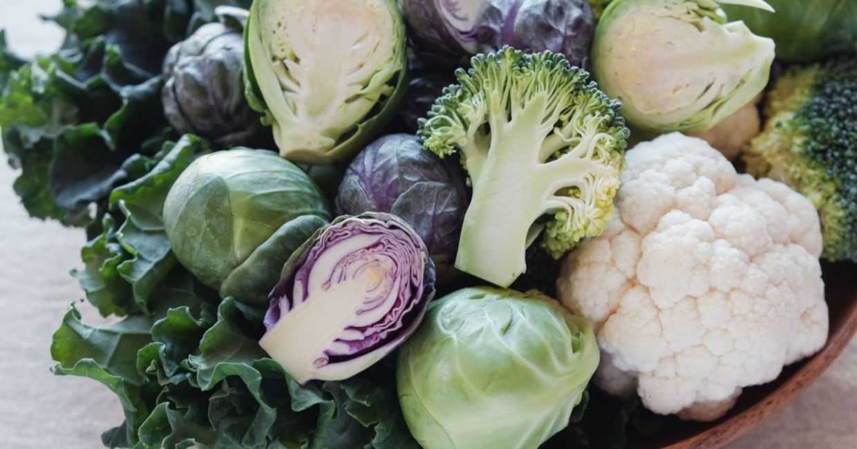 Fresh cauliflower, broccoli, and Brussels sprouts. Fresh cauliflower, broccoli, and Brussels sprouts.