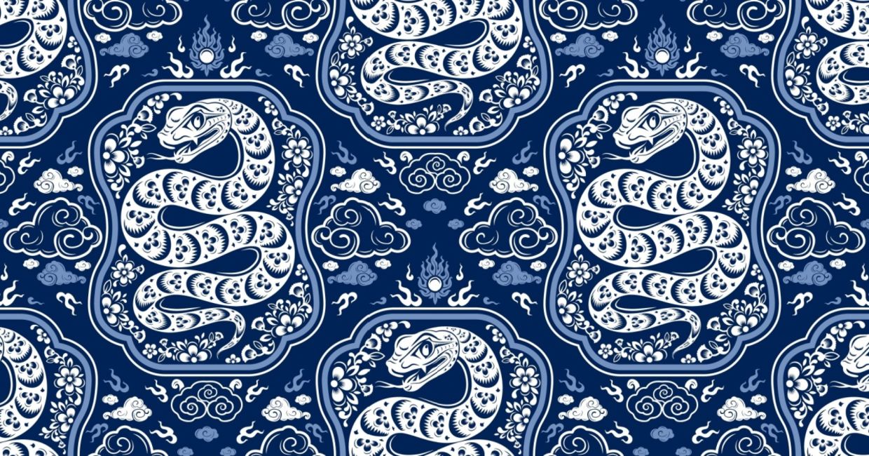 The snake zodiac sign representing The Year of the Snake in the Chinese New Year. The snake zodiac sign representing The Year of the Snake in the Chinese New Year.