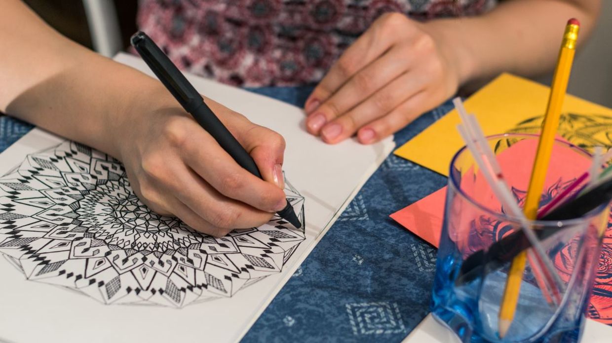 Drawing mandalas is a form of meditation.