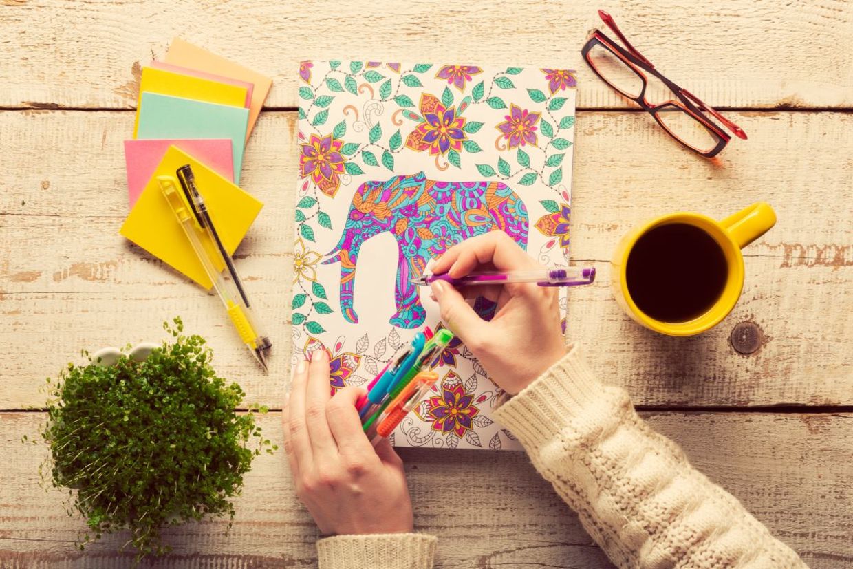 Adult coloring is a growing trend. Adult coloring is a growing trend.