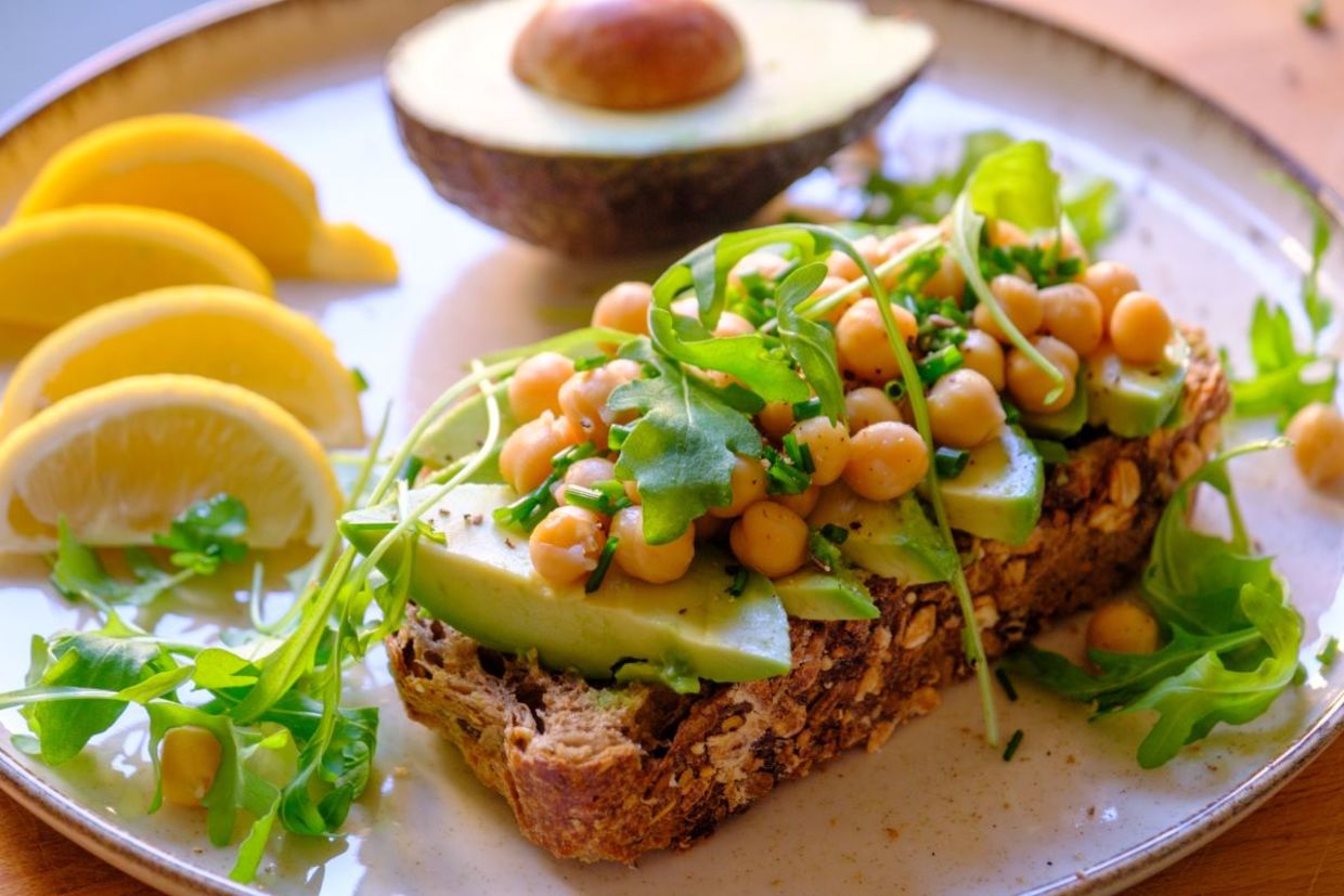 A fiber-rich meal. A fiber-rich meal.