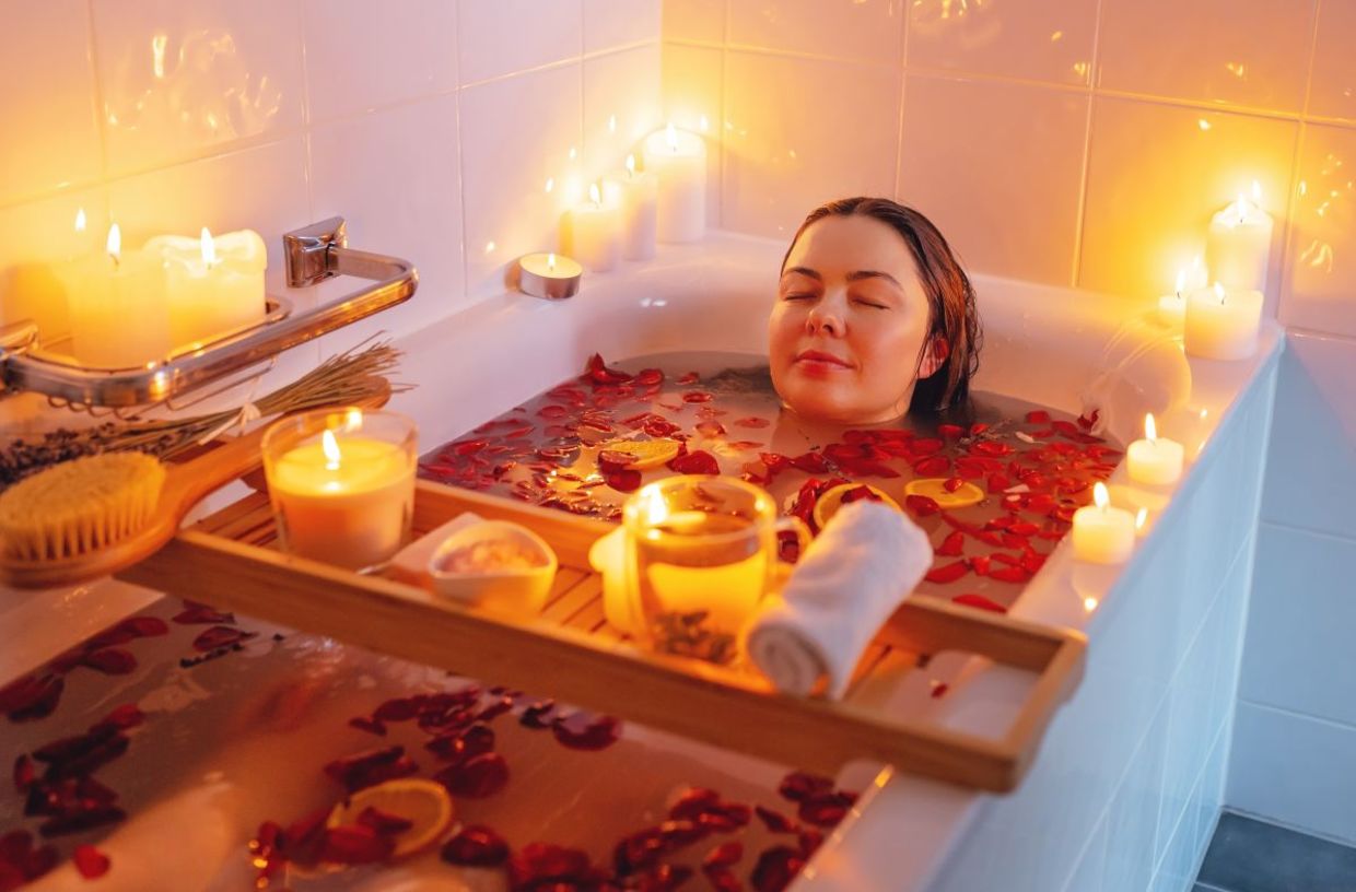 Taking a spiritual bath.