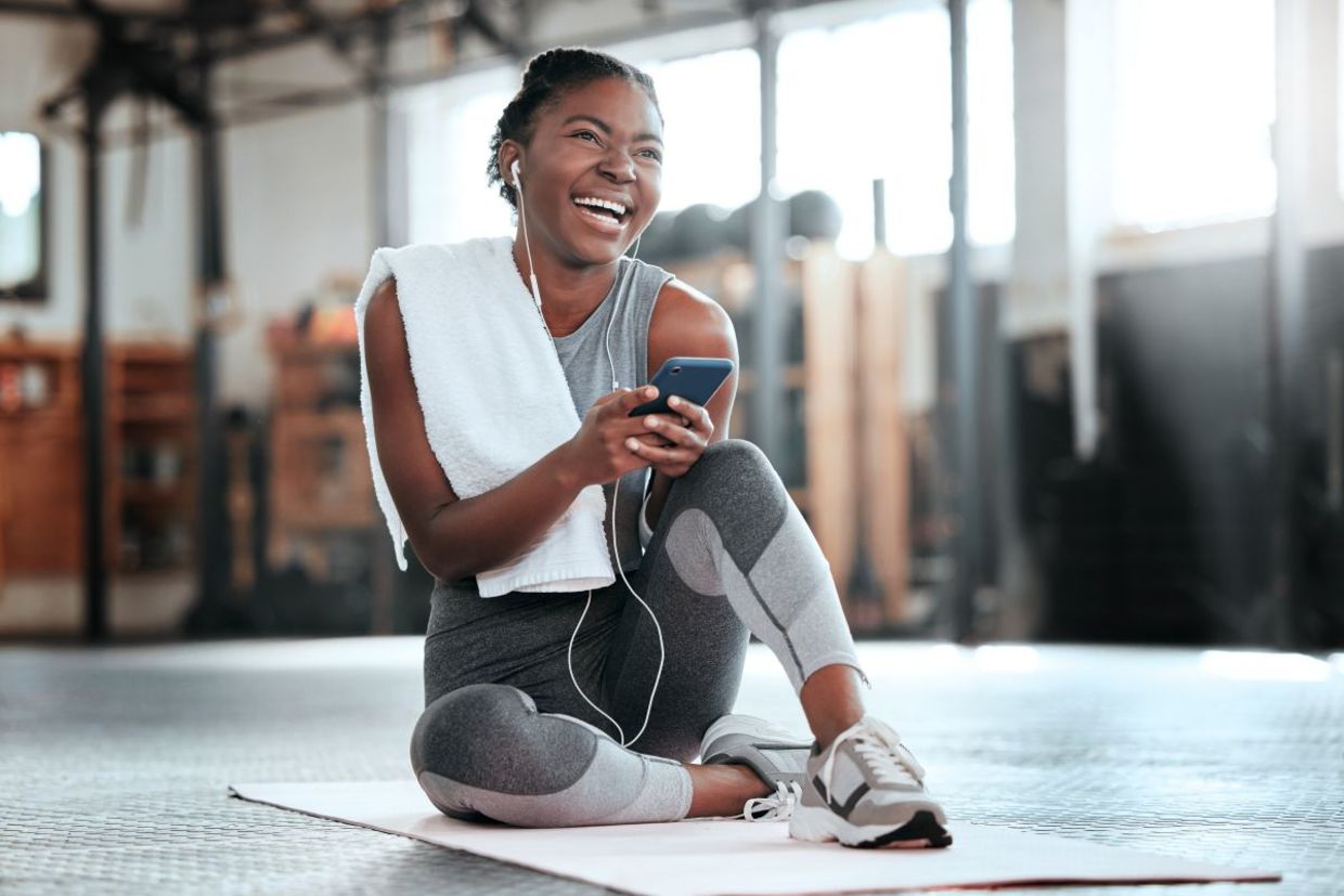 Exercising can improve your mood.