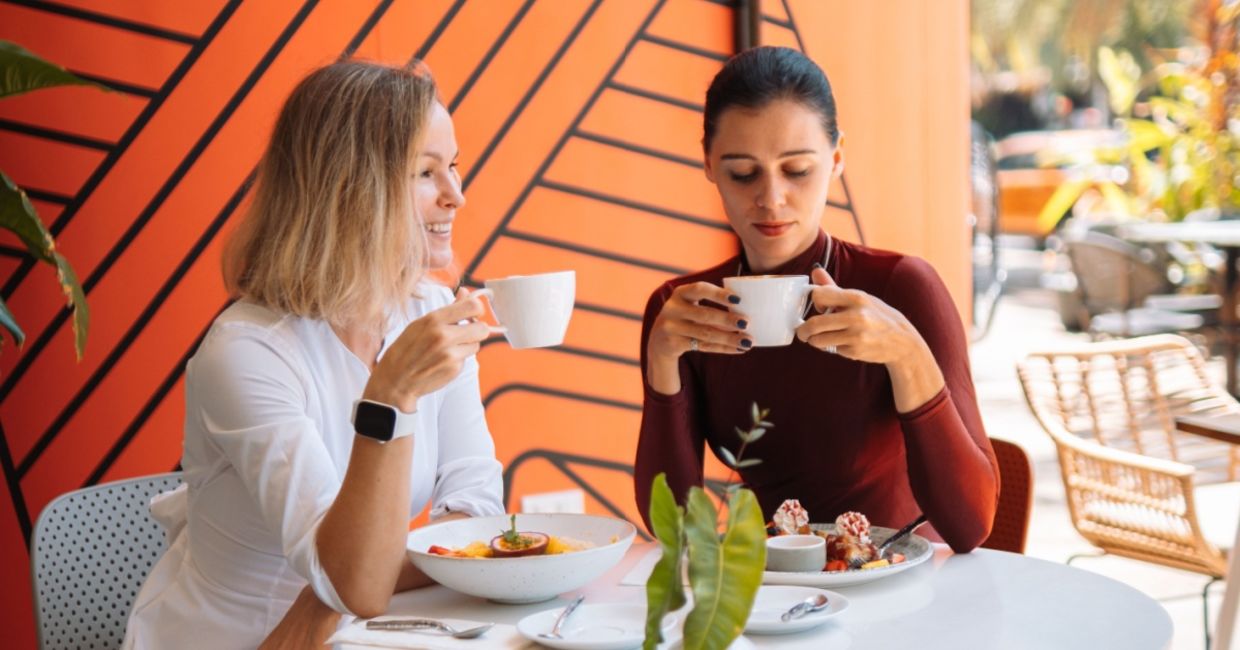 wo women having a serious conversation. wo women having a serious conversation.
