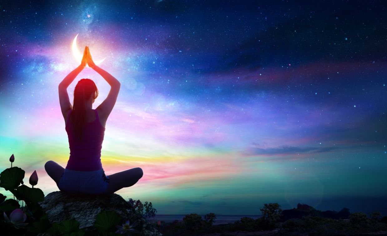 Evening meditation. Evening meditation.