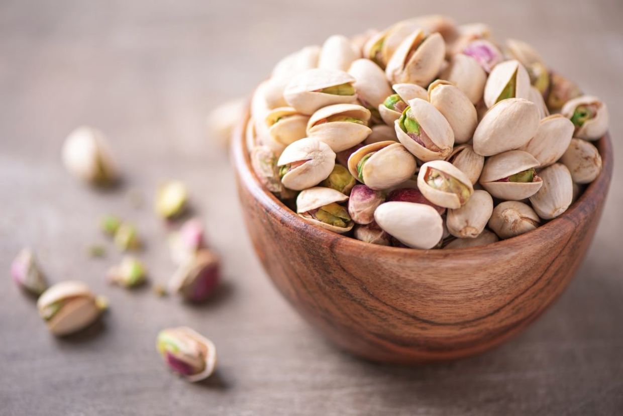 Pistachios are a delicious and healthy nut. Pistachios are a delicious and healthy nut.