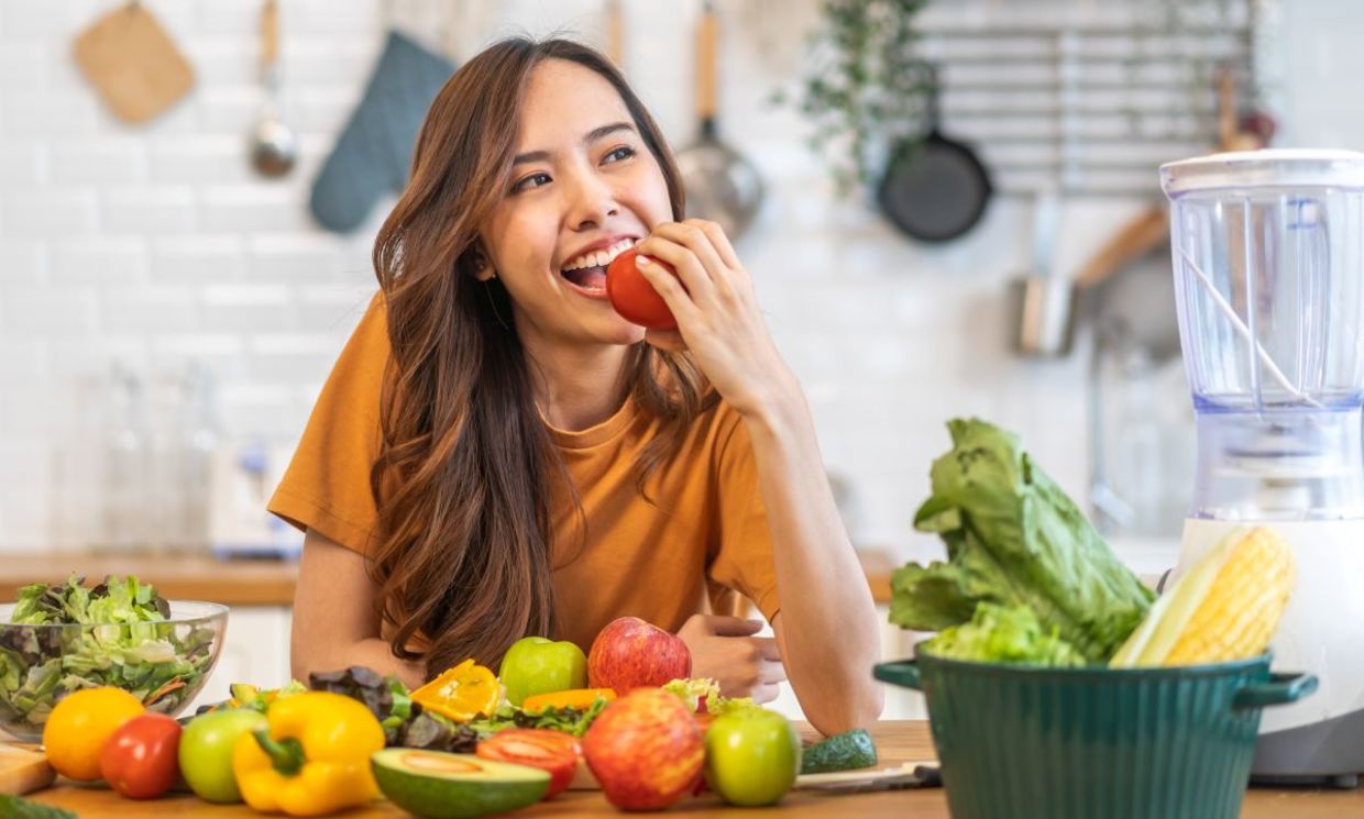 Eating five servings of fruits and vegetables could improve your sleep. Eating five servings of fruits and vegetables could improve your sleep.