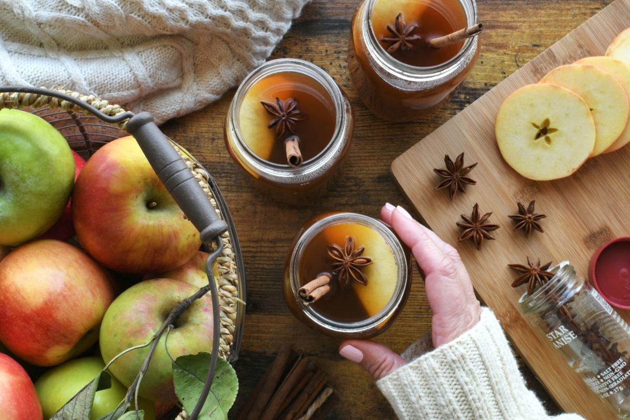 Apple cider. Apple cider.